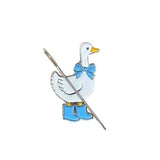 Silly Goose Blue Boots Needle Minder