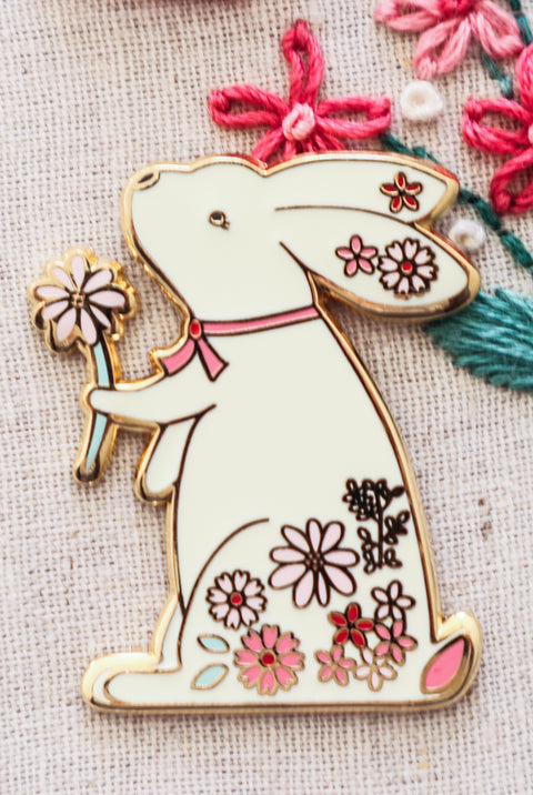 Floral Bunny Needle Minder