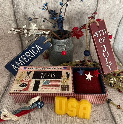 God Bless America Sewing Box Pattern