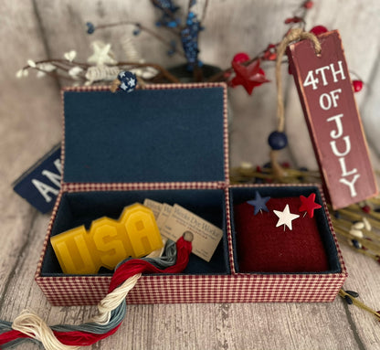 God Bless America Sewing Box Pattern