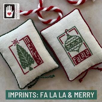 Imprints Fa La La and Merry Pattern