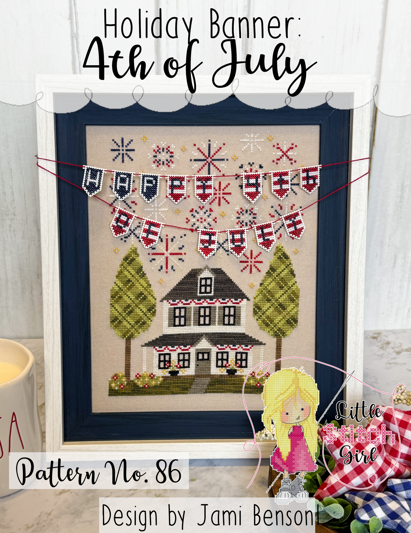 Holiday Banner: 4th of July Pattern