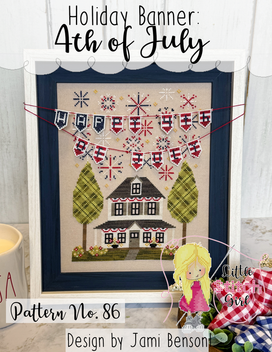 Holiday Banner: 4th of July Pattern