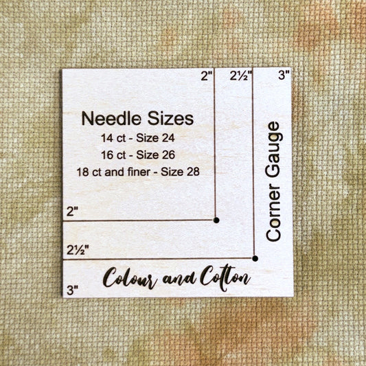 Colour and Cotton Wooden Corner Gauge