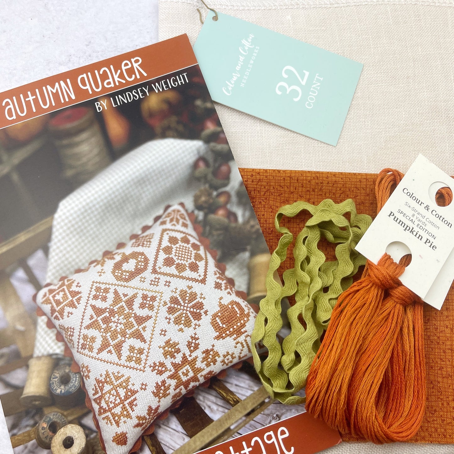 Full Kit - Autumn Quaker by Primrose Cottage Stitches