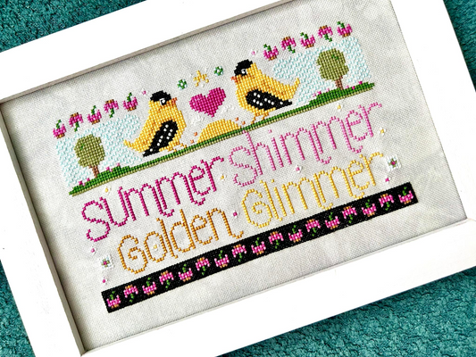 Wordy Birds August Pattern