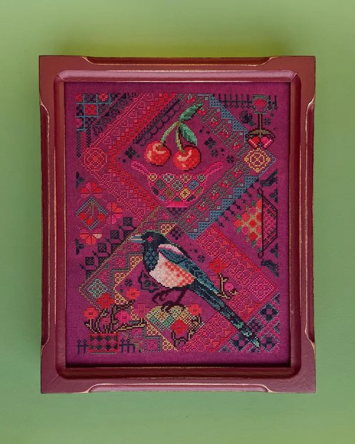 Cherry Magpie Pattern