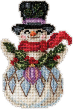 Snowman with Holly Kit