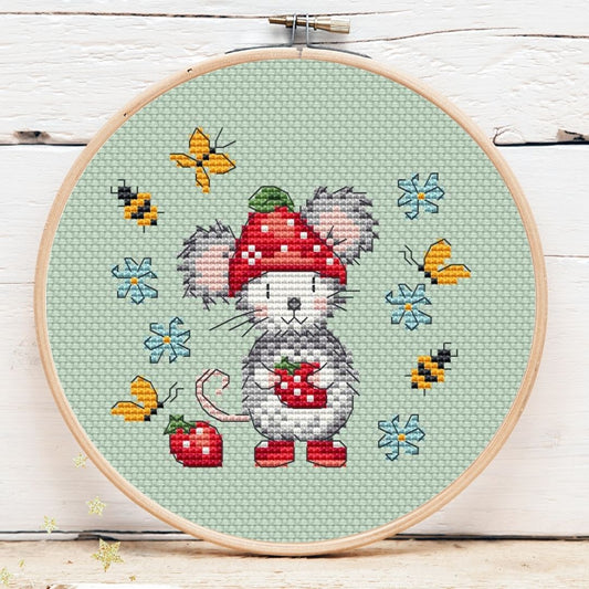 Strawberry Mouse Mini 3 Pattern