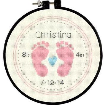Baby Footprints Cross Stitch Kit
