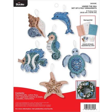 Under The Sea Felt Ornaments Kit