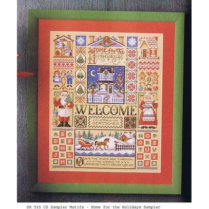Home For The Holidays Sampler Pattern