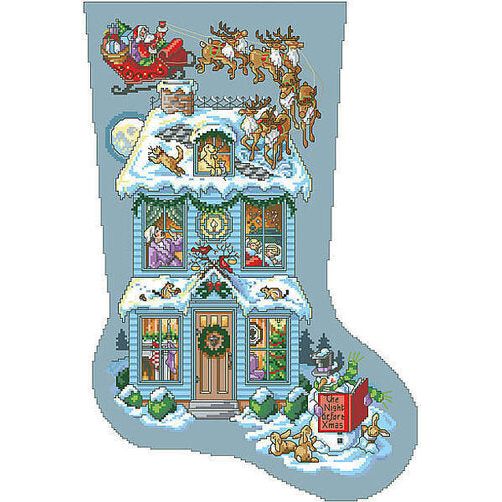 Twas the Night Before Christmas Stocking Pattern
