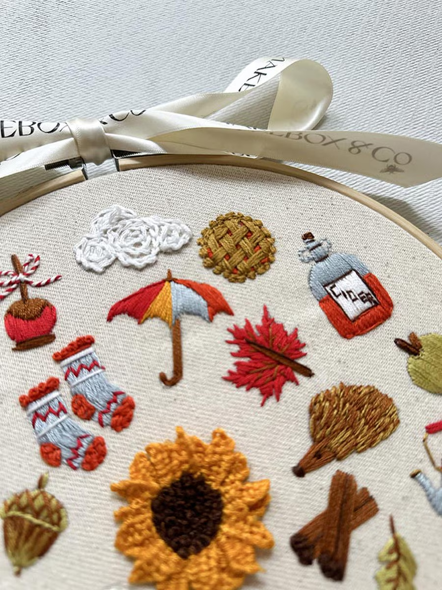 Autumn Stitches Embroidery Kit