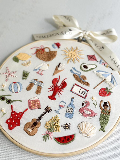 30 Days of Summer Embroidery Kit