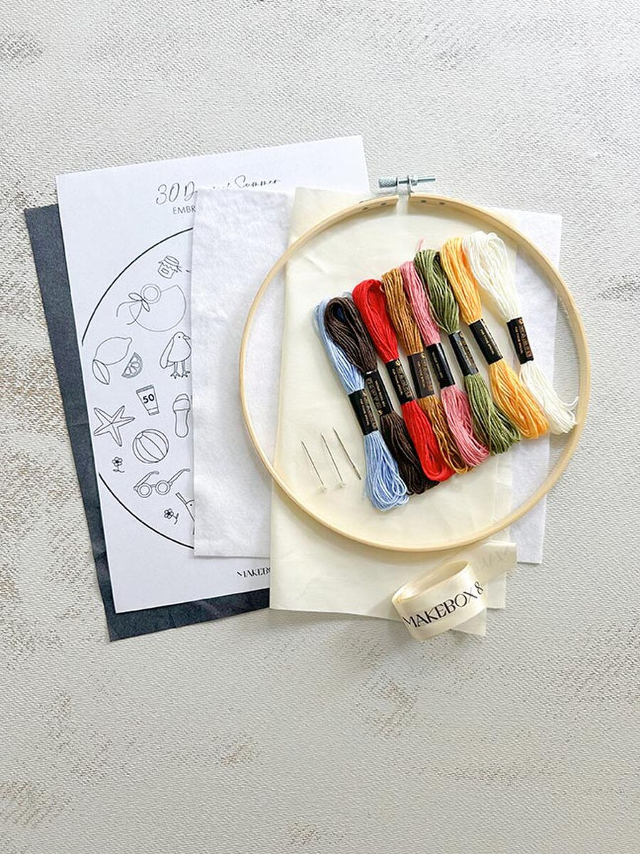 30 Days of Summer Embroidery Kit