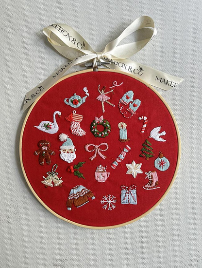 The 24 Days of Advent Embroidery Kit