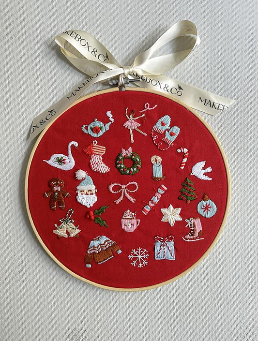 The 24 Days of Advent Embroidery Kit