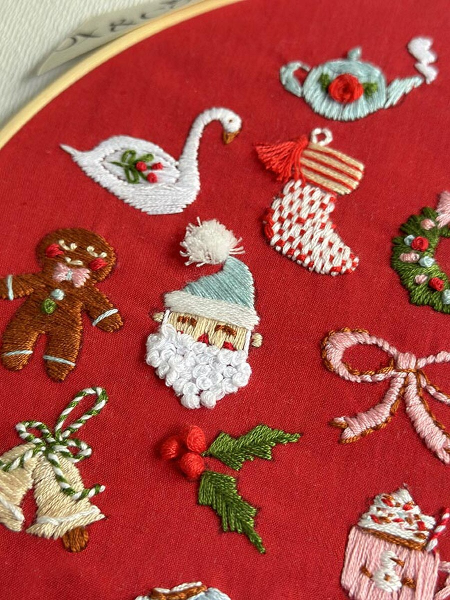 The 24 Days of Advent Embroidery Kit