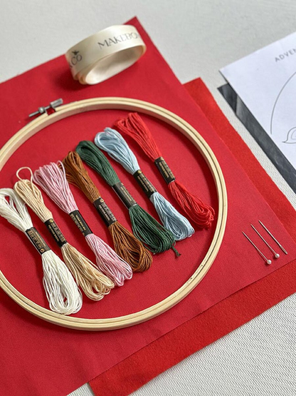 The 24 Days of Advent Embroidery Kit