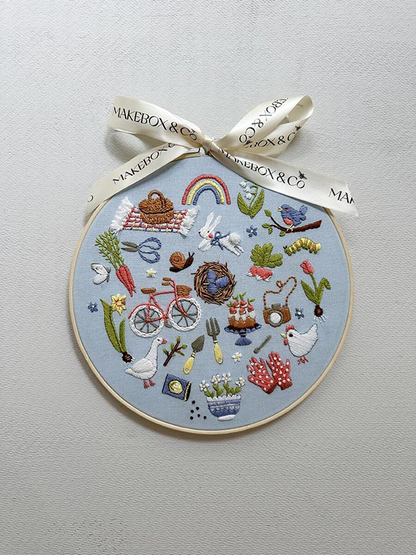 Spring Stitches Embroidery Kit