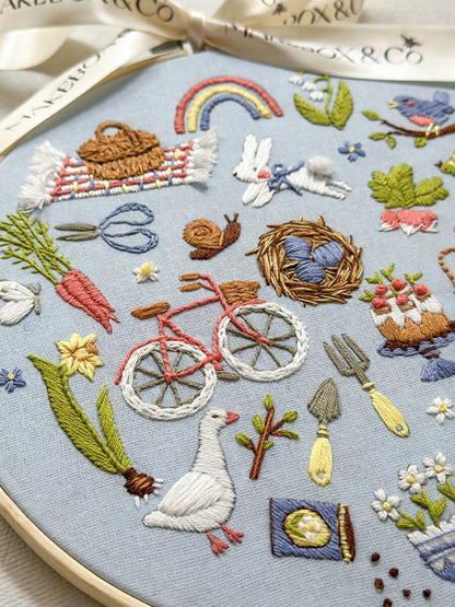 Spring Stitches Embroidery Kit