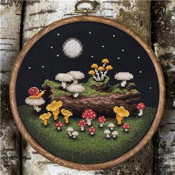 Moonlight Mushrooms Pattern