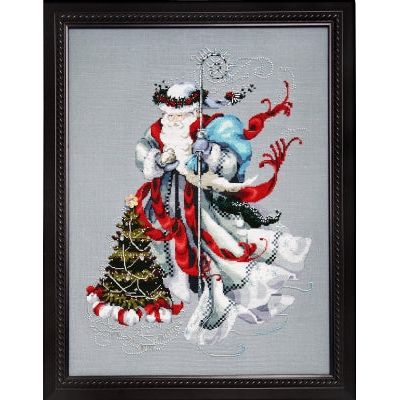 Winter White Santa Pattern