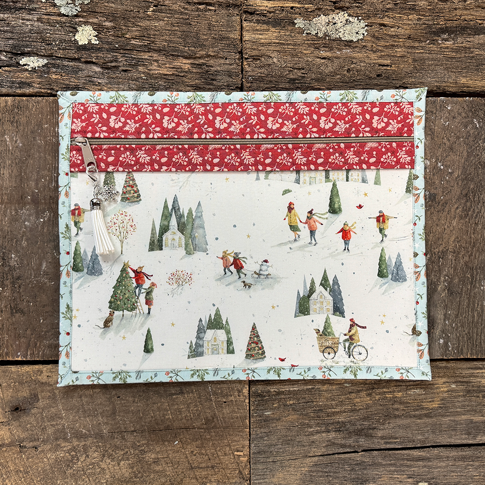 Project Bag White with Vinyl Front 11 x 14 Inches {The Magic of Winter}