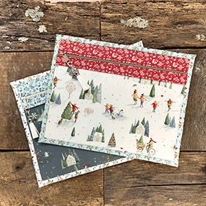 Project Bag White with Vinyl Front 11 x 14 Inches {The Magic of Winter}
