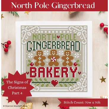 North Pole Gingerbread Pattern