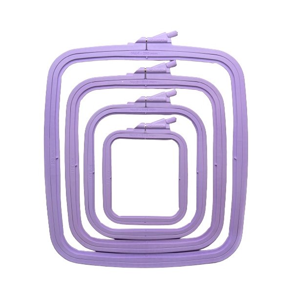Nurge Square Plastic Hoop Lilac
