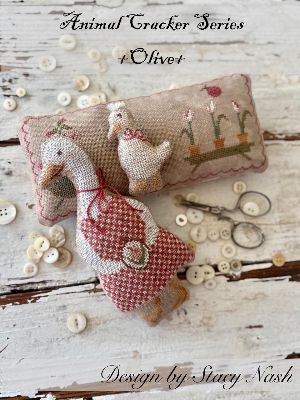 Animal Crackers Olive Pattern