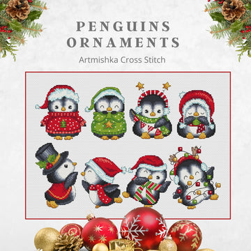 Penguin Ornaments Pattern