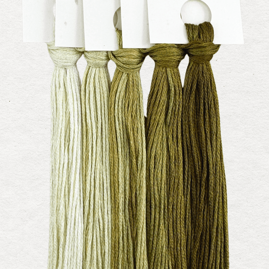 Colour and Cotton gradient embroidery thread sets
