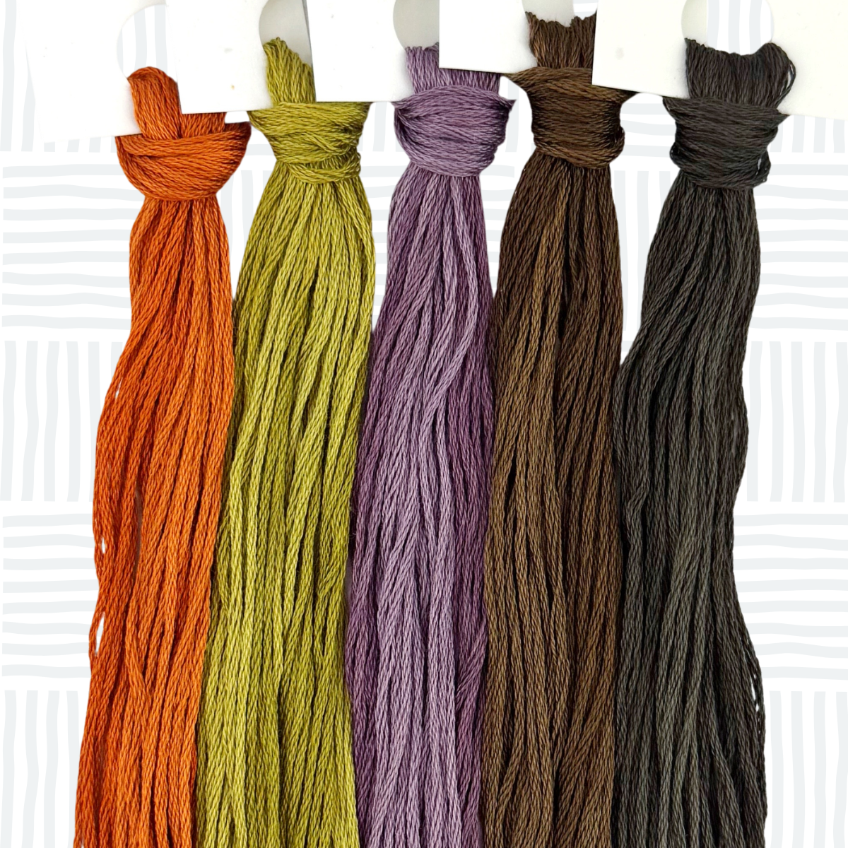 halloween palette hand dyed threads