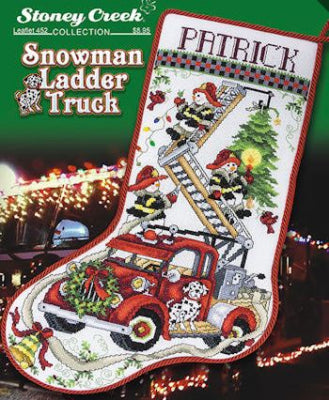 Snowman Ladder Truck Stocking Pattern