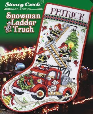 Snowman Ladder Truck Stocking Pattern