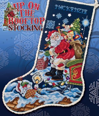 Up On The Rooftops Stocking Pattern