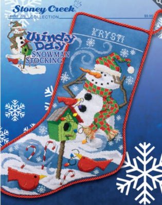 Windy Day Snowman Stocking Pattern