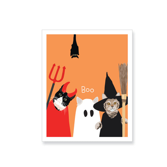 Halloween Cats in Costume Sticker