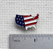 USA Enamel Needle Minder
