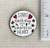Grateful Enamel Needle Minder