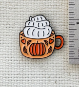 Pumpkin Latte Enamel Needle Minder