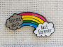 Dark Rainbow Enamel Needle Minder