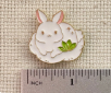 Fluffy Bunny Enamel Needle Minder