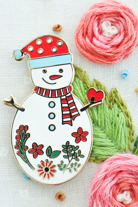 Sweet Snowman Needle Minder