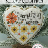 Sunflower Quilted Heart Pattern