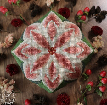Poinsettia Biscornu Pattern