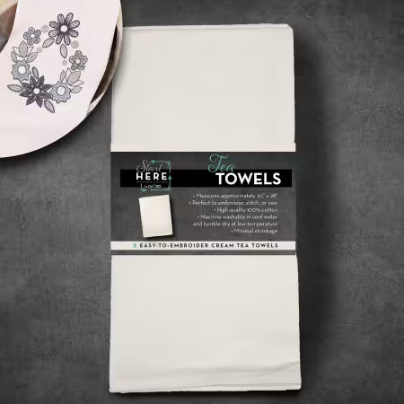 Cream Tea Towels